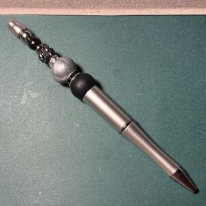 Elegant Silver and Black Pen